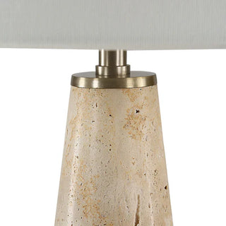Alma Travertine Table Lamp