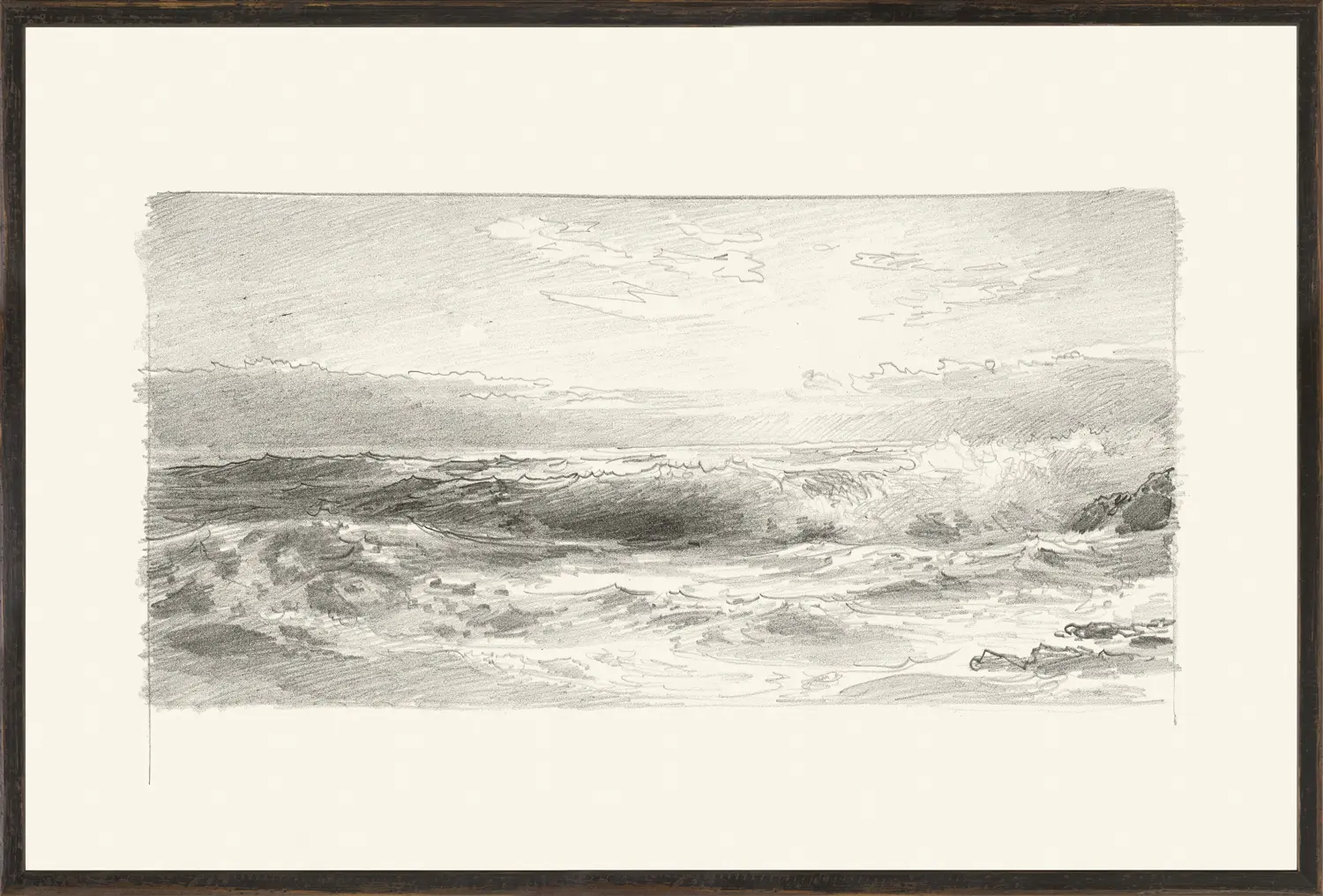 Graphite Seascape I