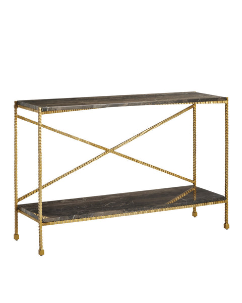 Leif Gold Console Table