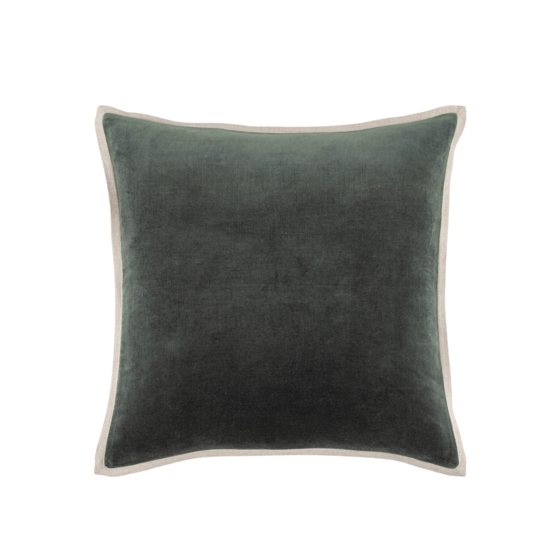 Kalamata Velvet / Linen Everglade Pillows