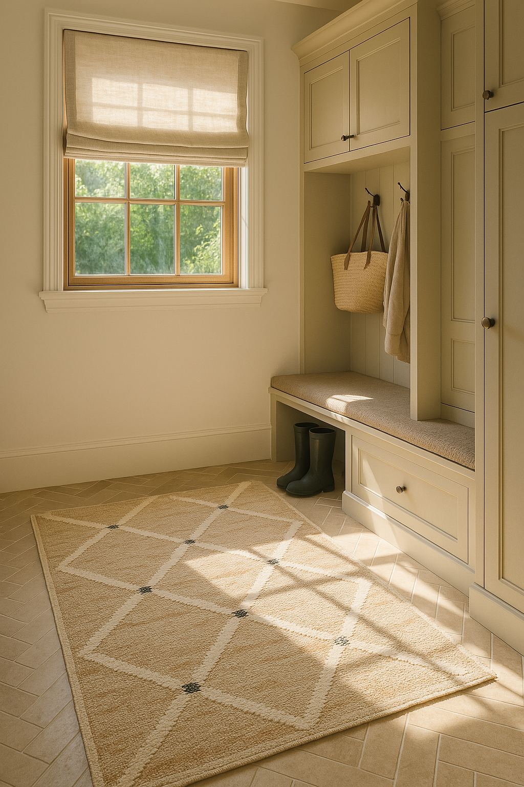 Kali Natural Machine Washable Rug