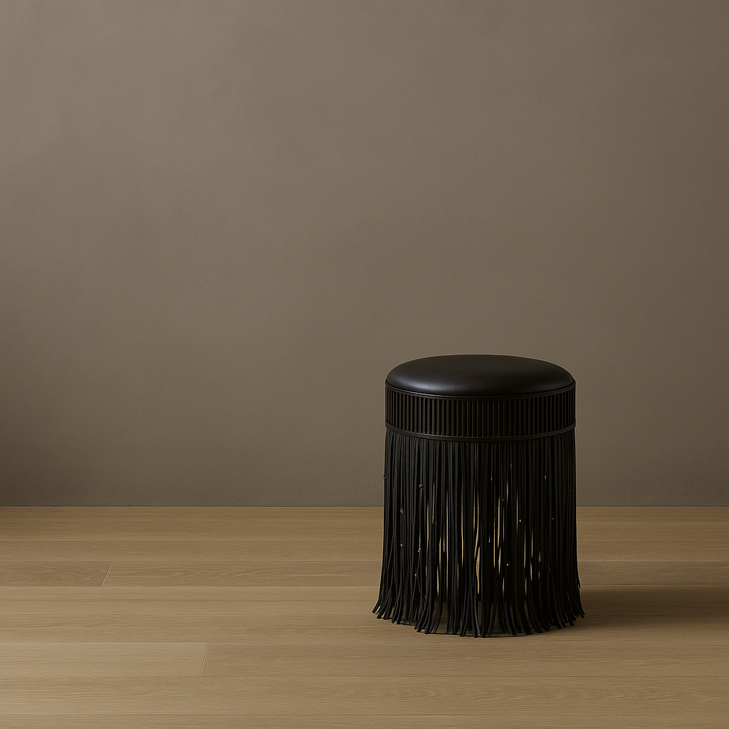 Knicks Fringe Swivel Stool