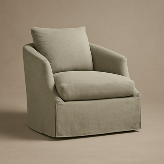 Farah Slipcovered Swivel