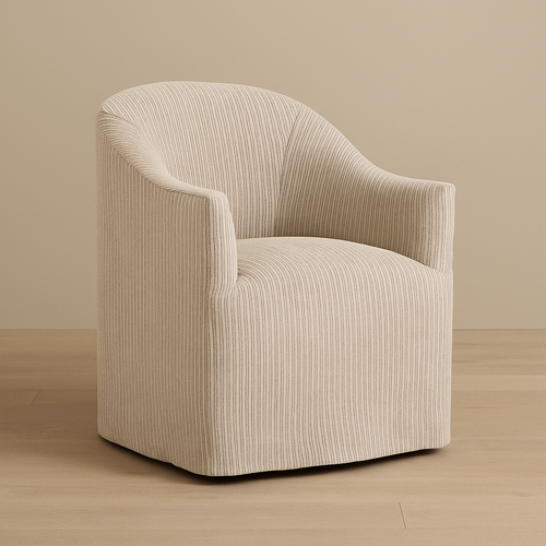 Cove Slipcover Dining Chair With Casters