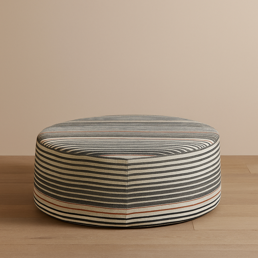 Ralph Striped Ottoman