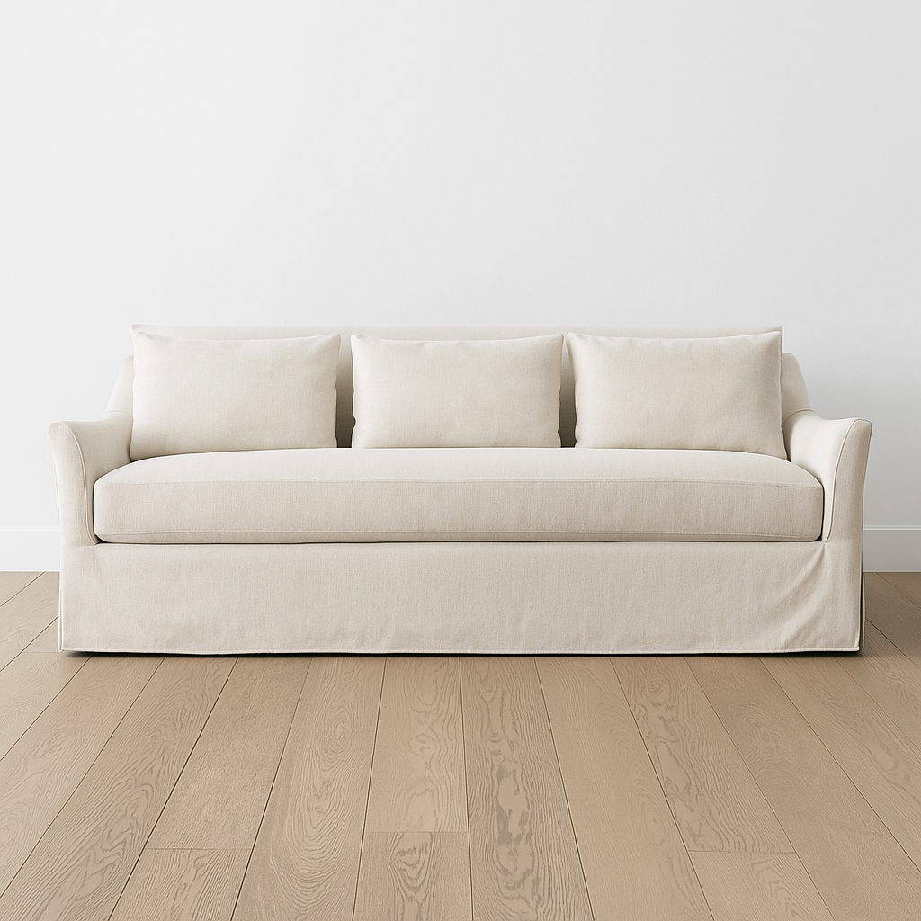 Moreau Natural Slipcovered Sofa