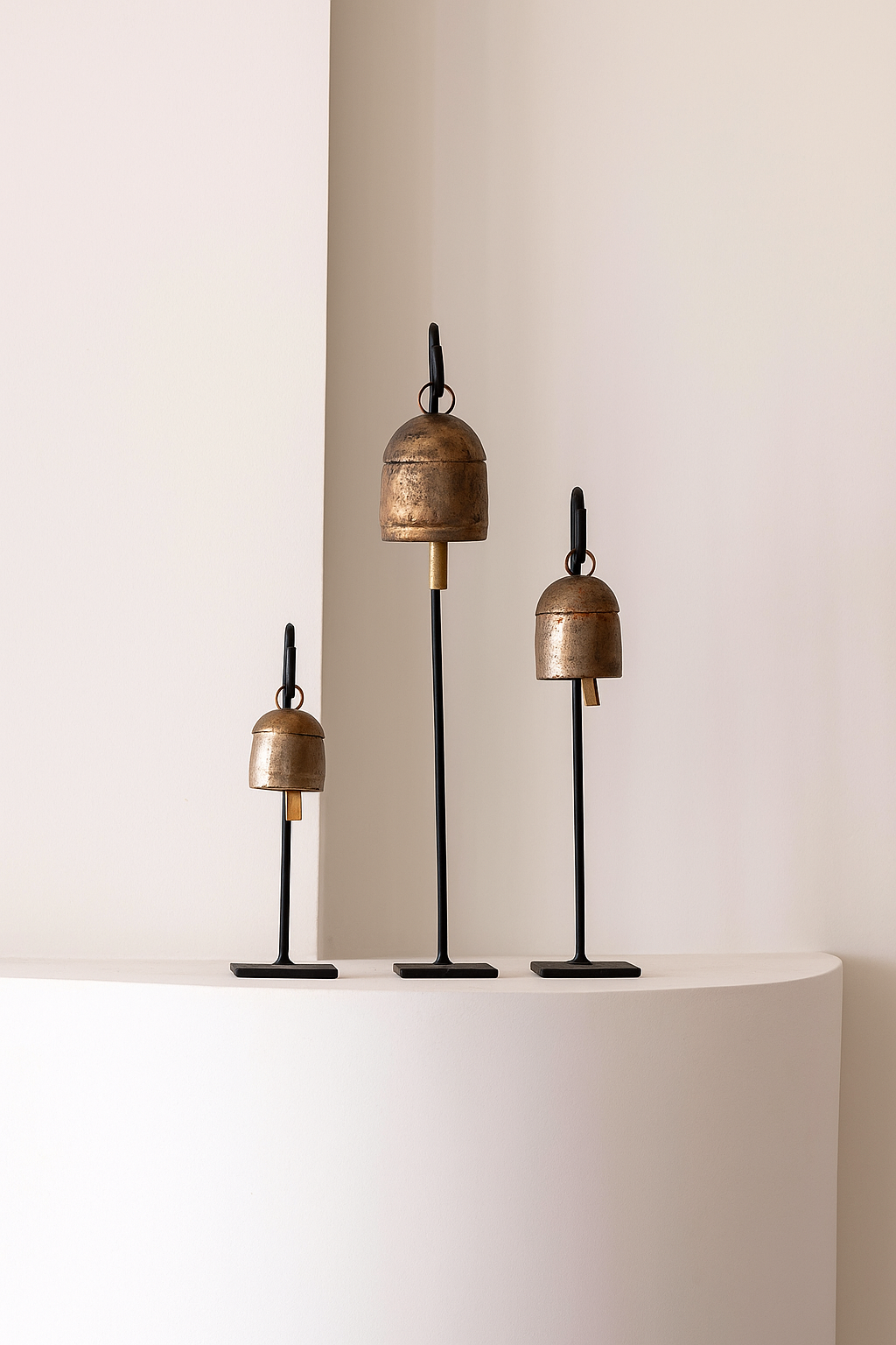 Vintage Iron Bell Stand