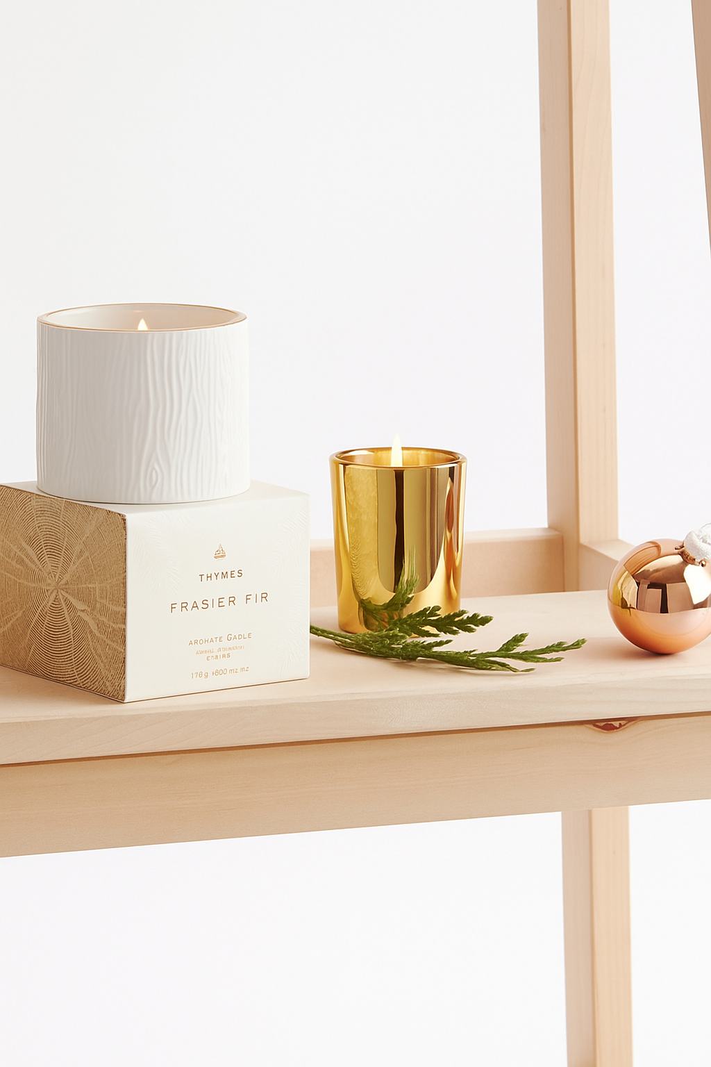 Votive Gilded Frasier Fir