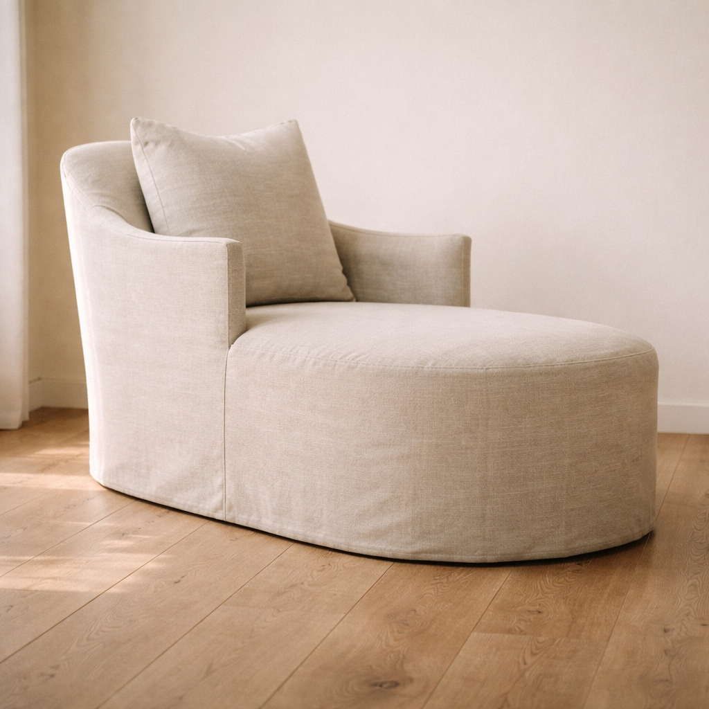 Prairie Slipcovered Chaise