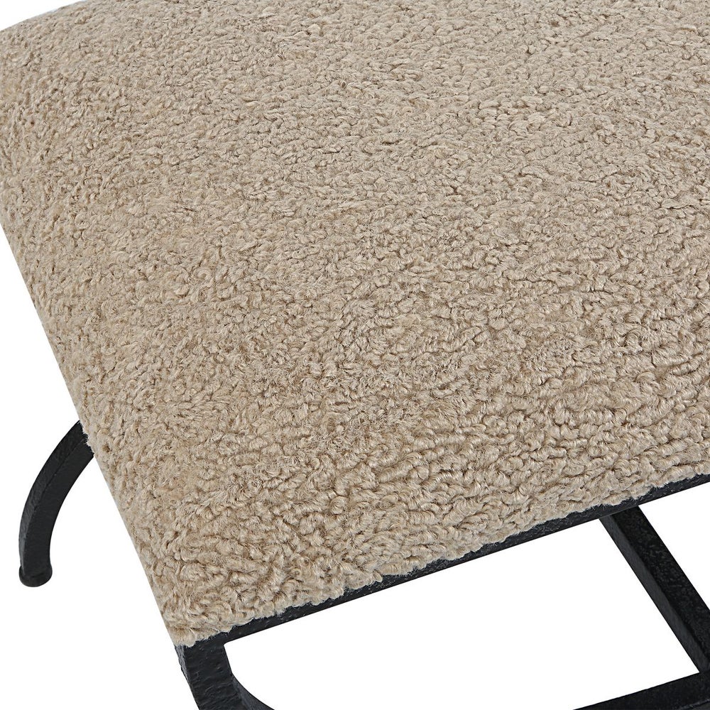 Shearling Ottoman