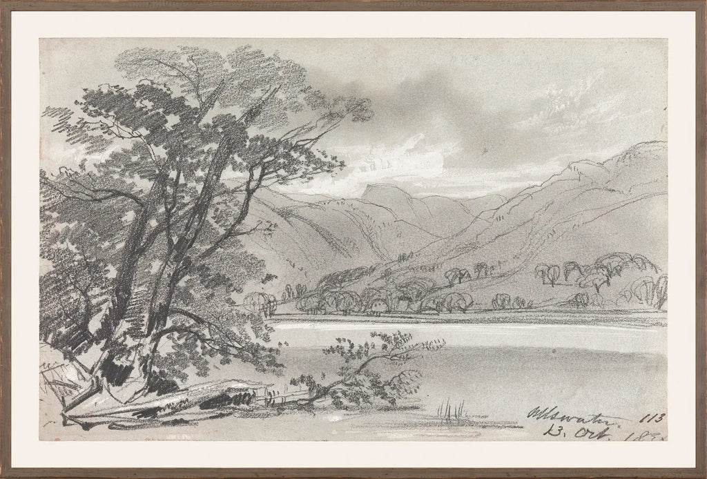 Edward Lear – Folio Graphite Landscape I C. 1836
