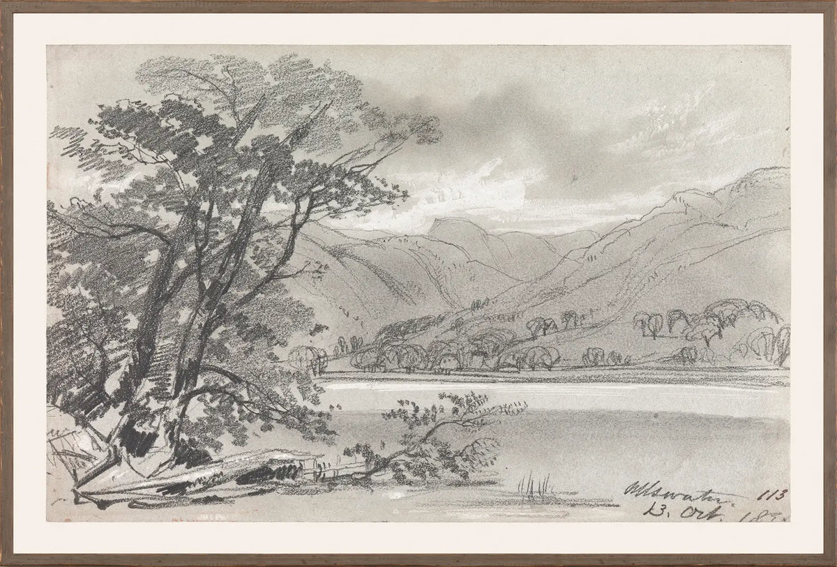 Edward Lear – Folio Graphite Landscape I C. 1836