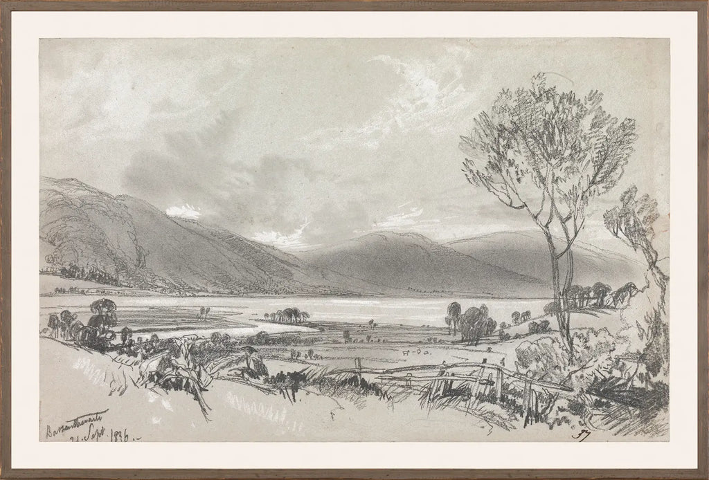 Edward Lear – Folio Graphite Landscape II C. 1836