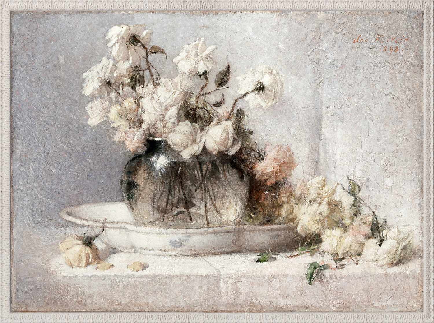 Roses in a Glass Vessel C. 1898