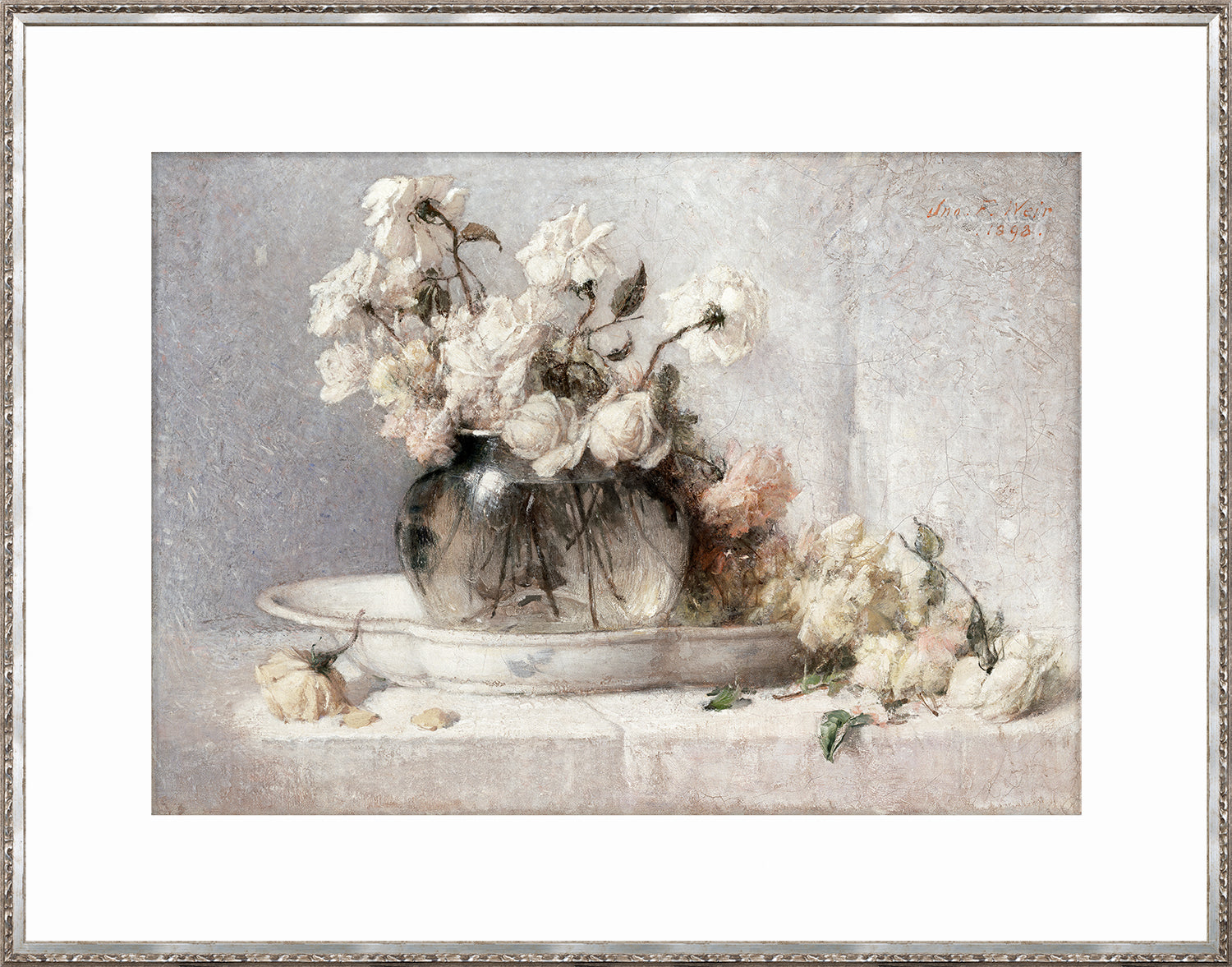 Roses in a Glass Vessel C. 1898