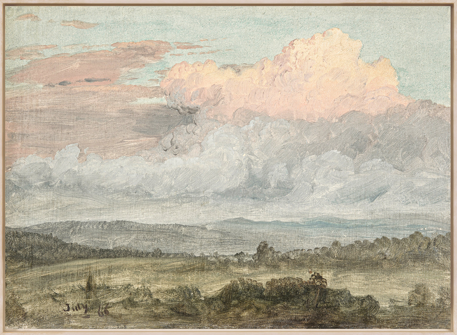 Hudson River School – Clouds, Hudson Valley C. 1870