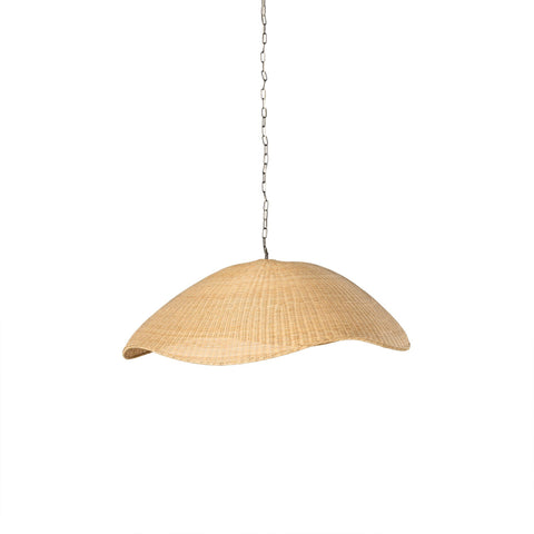 Overscale Woven Rattan Pendant