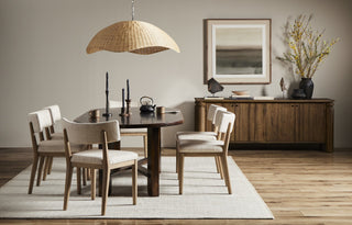 Overscale Woven Rattan Pendant