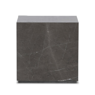 Modern Marble Plinth End Table