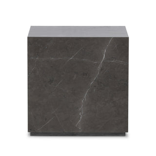 Modern Marble Plinth End Table