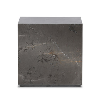 Modern Marble Plinth End Table