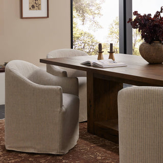 Cove Slipcover Dining Chair - Laine Navy