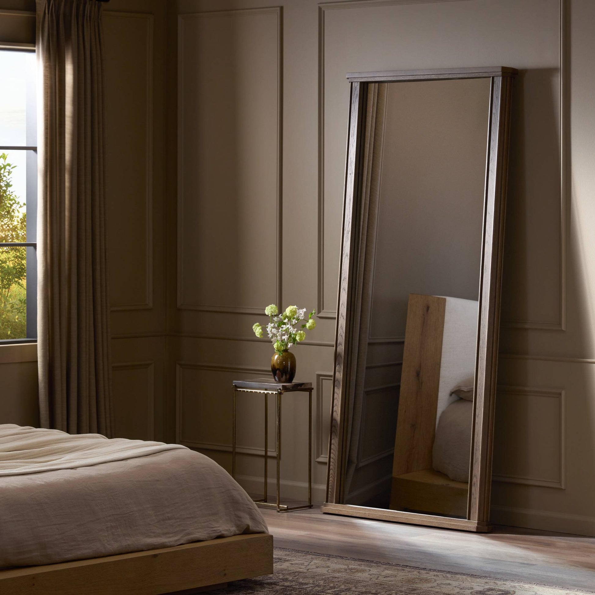 Kish Oak Floor Mirror
