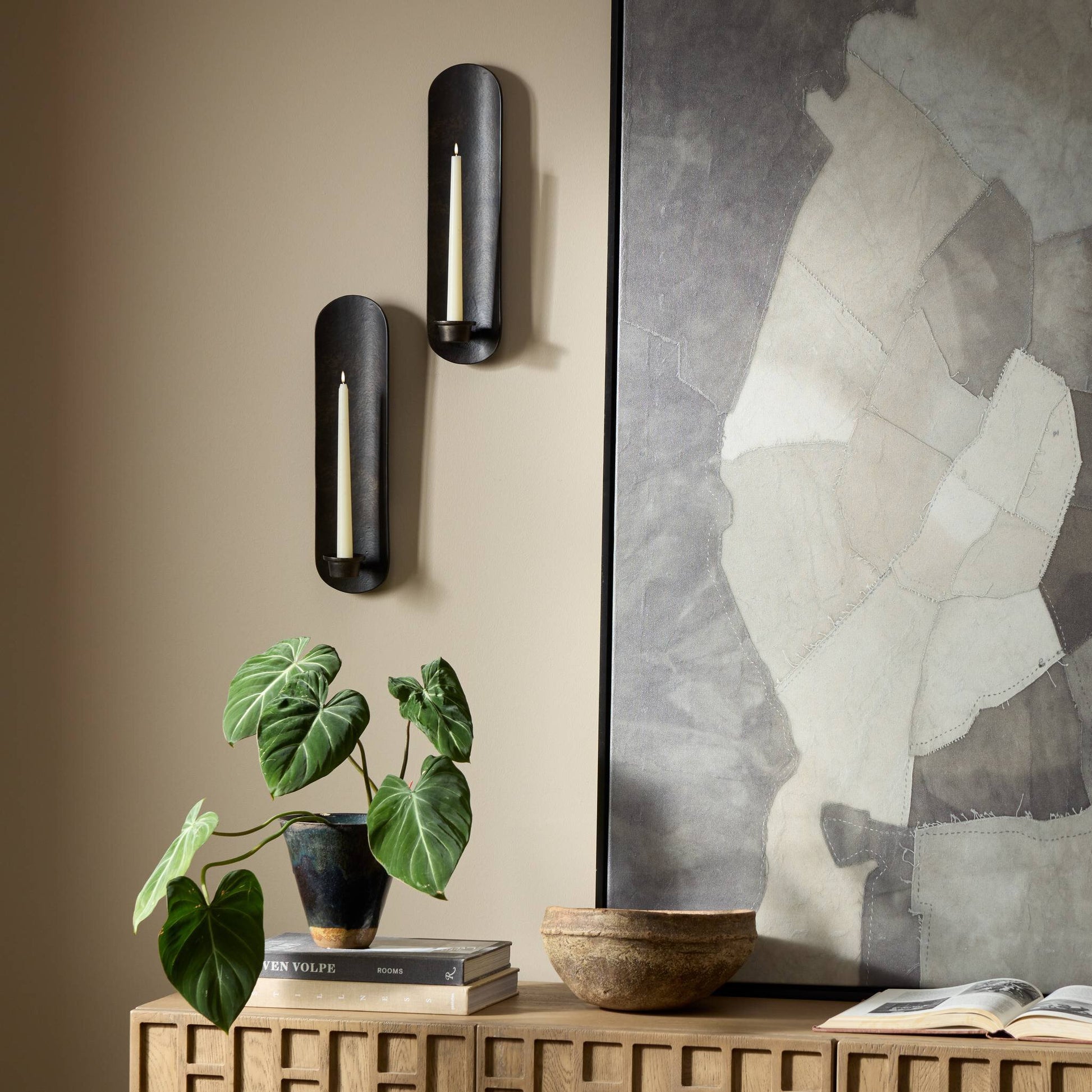 Pilla Wall Mounted Candle Holder Set