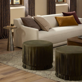 Rooney Fringe Ottoman