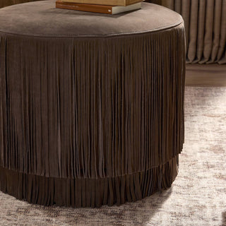 Rooney Fringe Ottoman