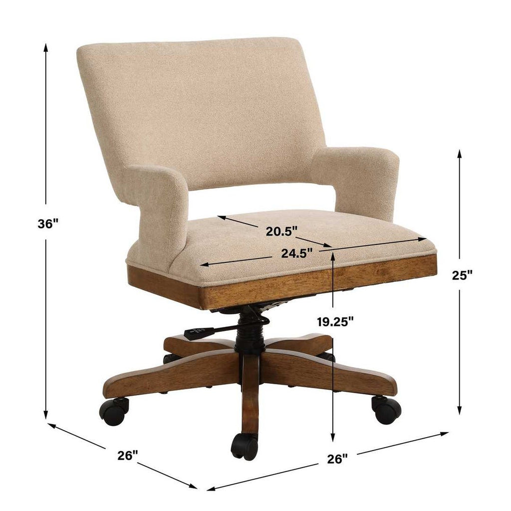 Pecan Desk Chair