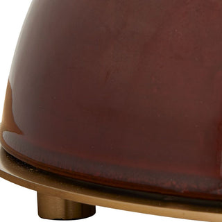 Burgundy Table Lamp