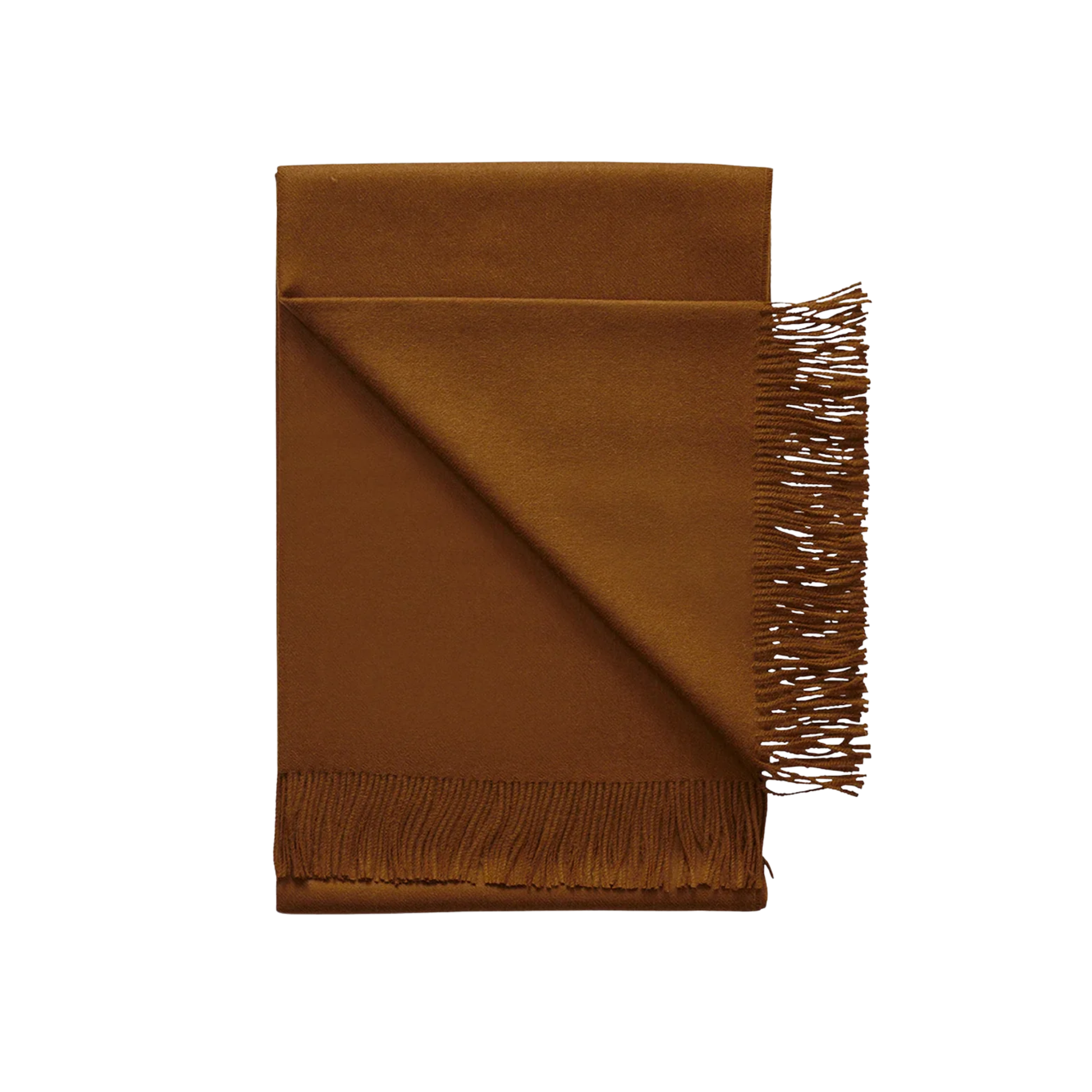 Cognac Alpaca Throw