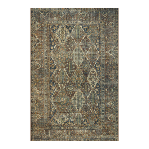 Magnolia Home x Loloi, Spice / Blue Banks Rug