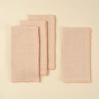 Pale Pink Napkins S/4