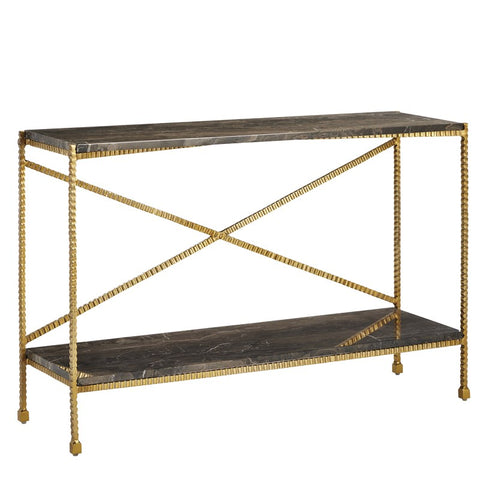 Leif Gold Console Table