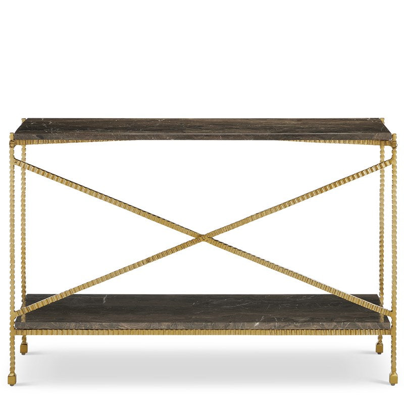 Leif Gold Console Table