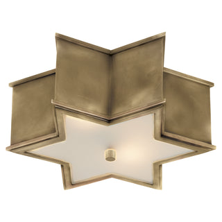 Visual Comfort Signature Canada - AH 4016NB-FG - Two Light Flush Mount - Sophia - Natural Brass