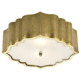 Visual Comfort Signature Canada - AH 4025NB-FG - Three Light Flush Mount - Balthazar - Natural Brass