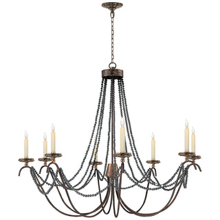 Visual Comfort Signature Canada - CHC 1413R - Eight Light Chandelier - Marigot - Hand Painted Rust Finish