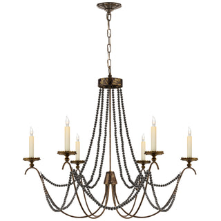 Visual Comfort Signature Canada - CHC 1415R - Six Light Chandelier - Marigot - Hand Painted Rust Finish