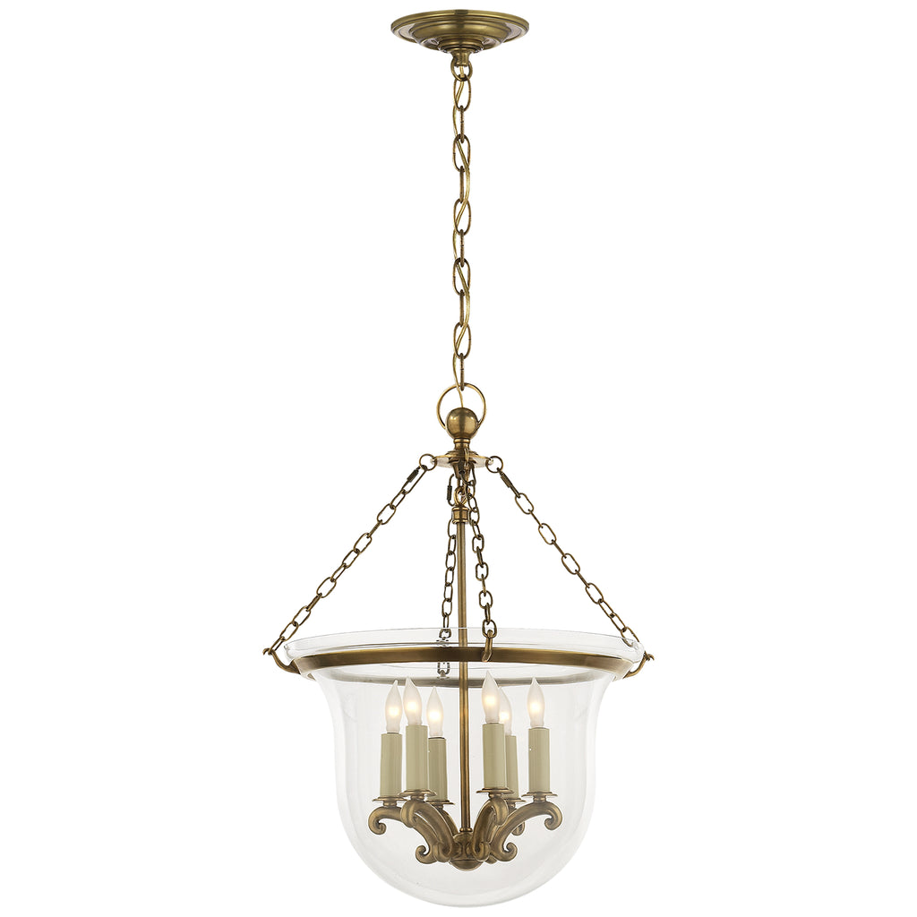 Visual Comfort Signature Canada - CHC 2117AB - Six Light Lantern - Country Bell Jar - Antique-Burnished Brass