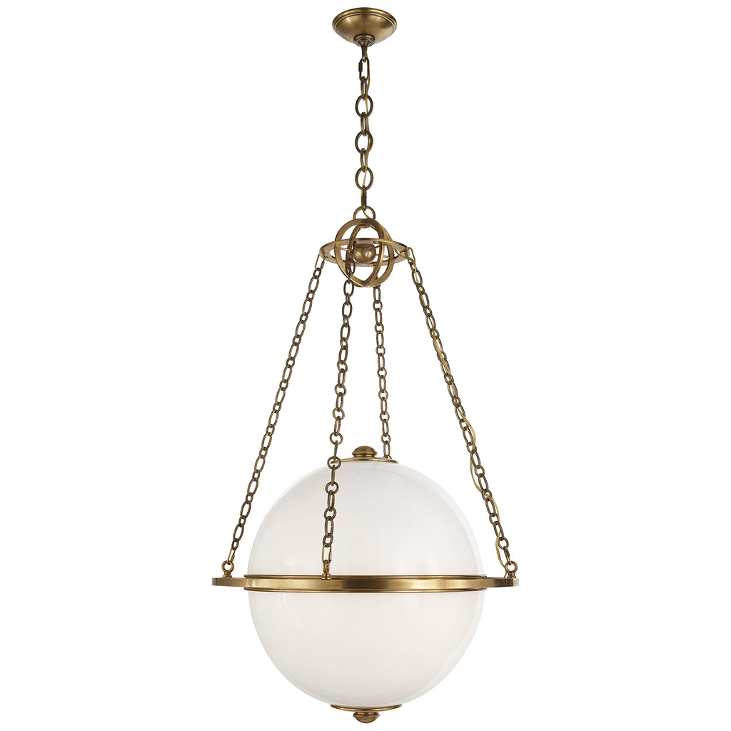 Visual Comfort Signature Canada - CHC 2135AB-WG - Two Light Lantern - Modern Globe - Antique-Burnished Brass