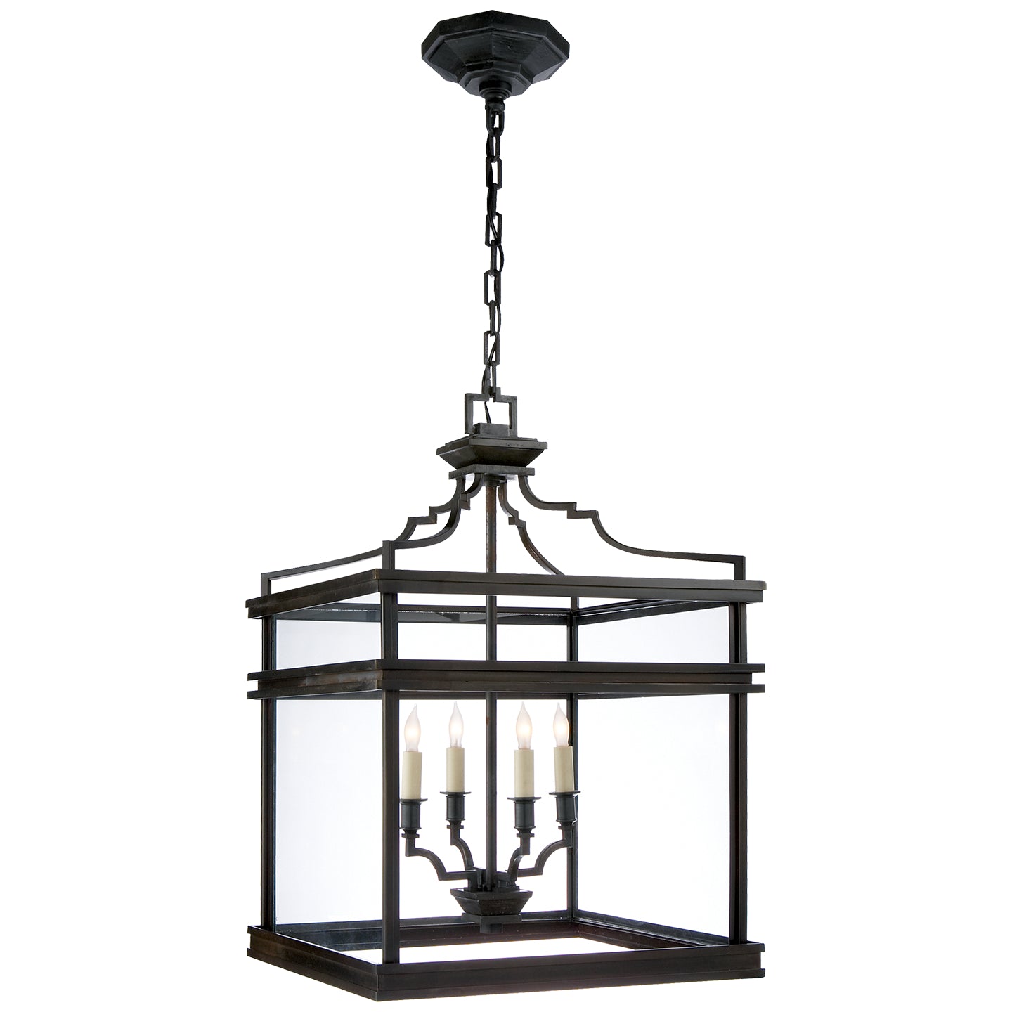 Visual Comfort Signature Canada - CHC 2161AI - Four Light Lantern - Mykonos - Aged Iron