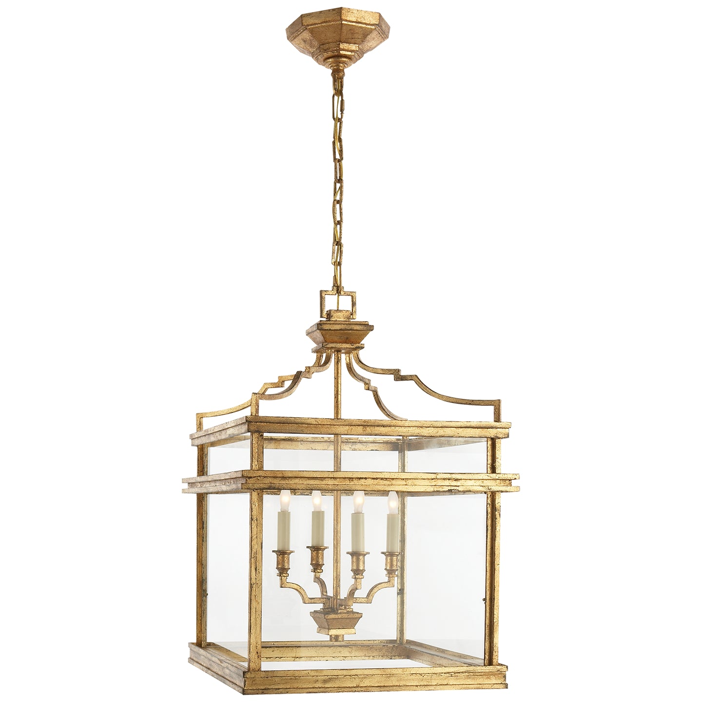 Visual Comfort Signature Canada - CHC 2161GI - Four Light Lantern - Mykonos - Gilded Iron