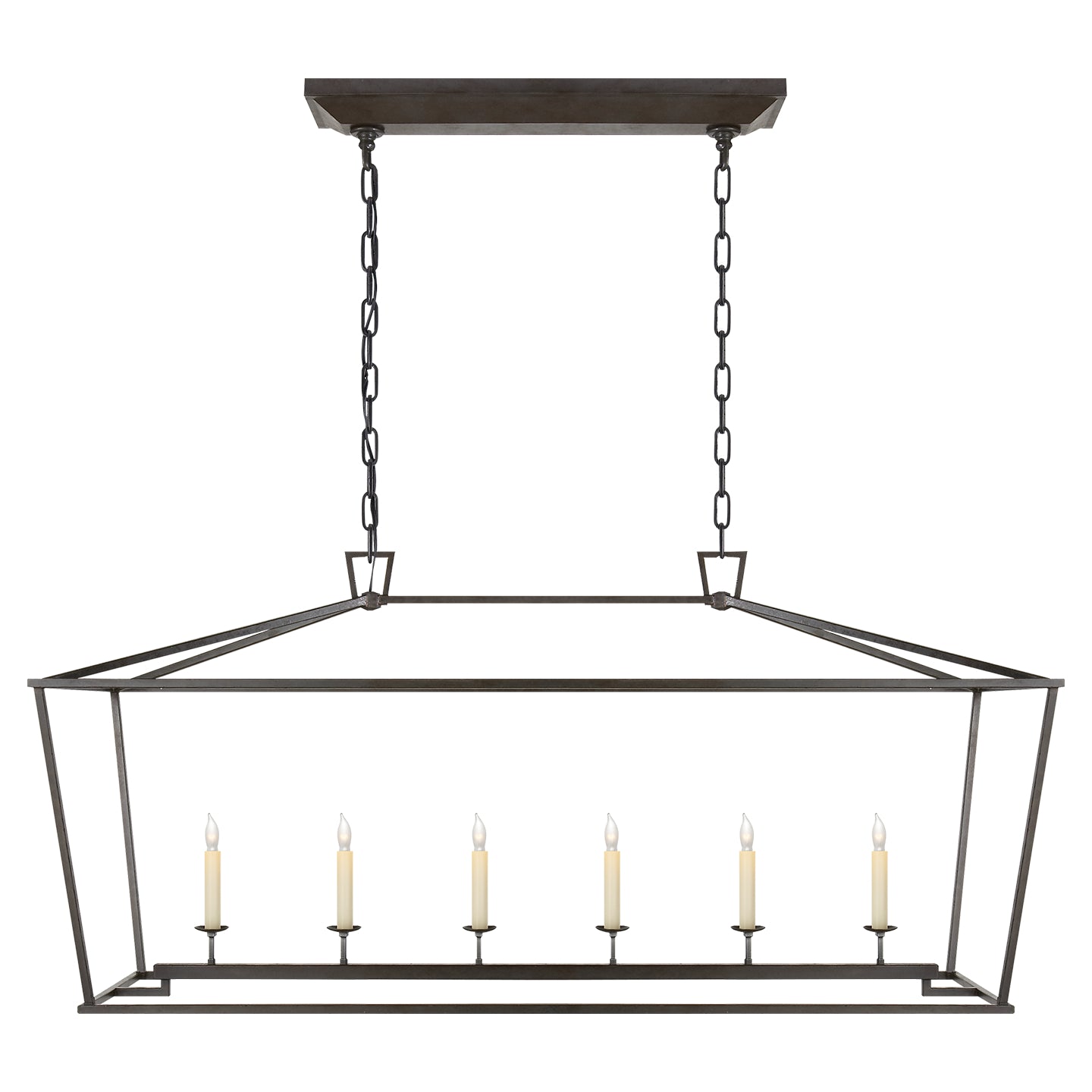 Visual Comfort Signature Canada - CHC 2166AI - Six Light Lantern - Darlana - Aged Iron