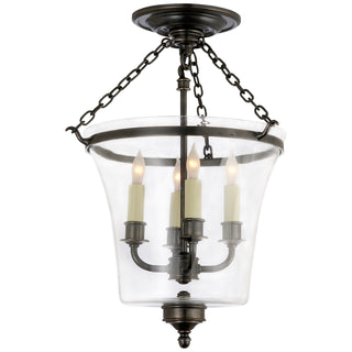 Visual Comfort Signature Canada - CHC 2209BZ - Four Light Semi-Flush Mount - Sussex Bell Jar - Bronze