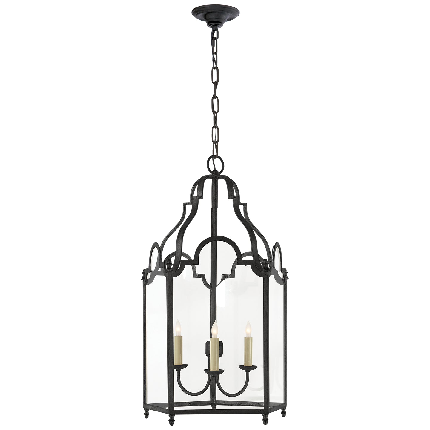 Visual Comfort Signature Canada - CHC 3414BR - Three Light Lantern - French Market - Blackened Rust
