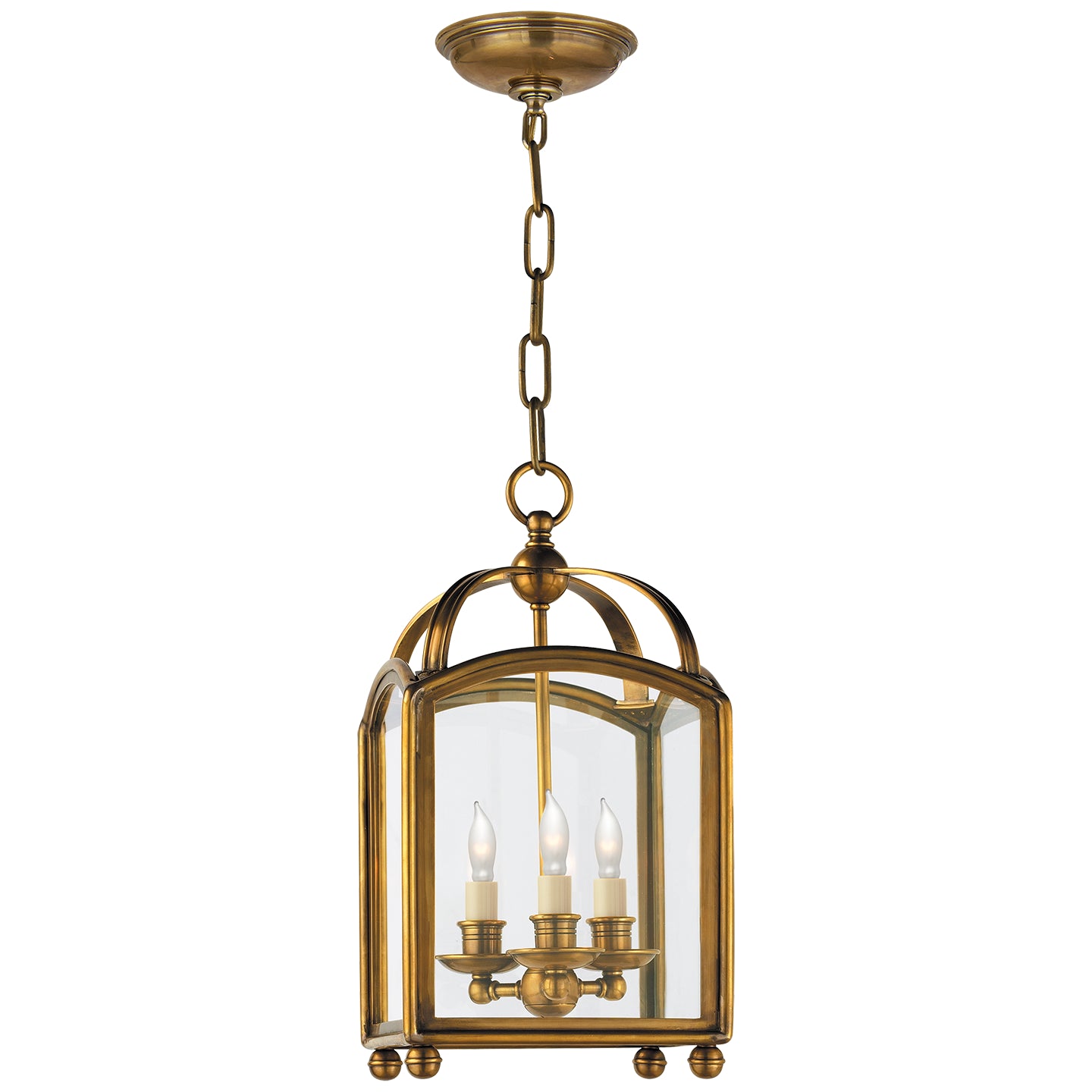 Visual Comfort Signature Canada - CHC 3420AB - Three Light Lantern - Arch Top - Antique-Burnished Brass