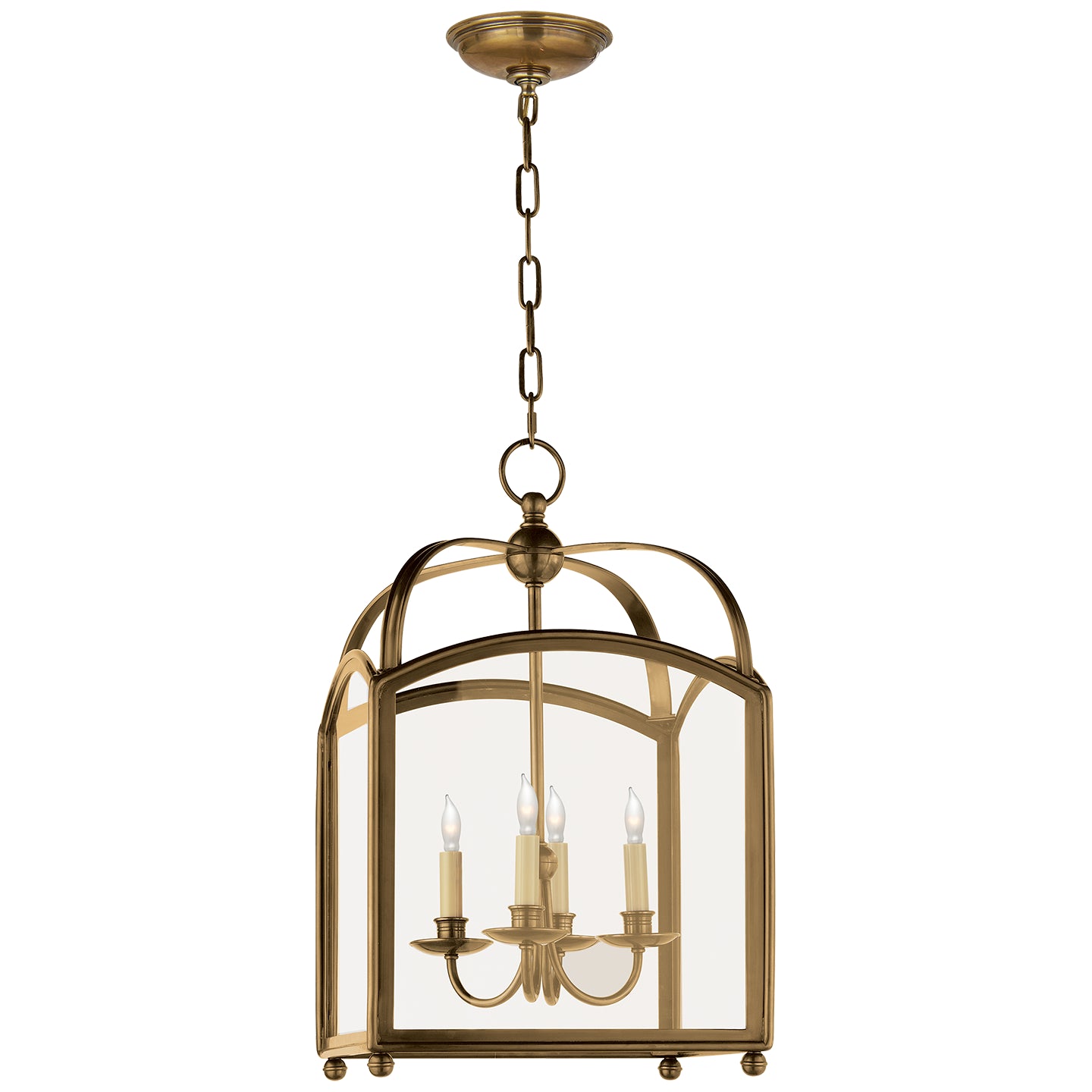 Visual Comfort Signature Canada - CHC 3421AB - Four Light Lantern - Arch Top - Antique-Burnished Brass